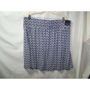 Lane Bryant Skirt A-line Full 18/20 Black/White NWT